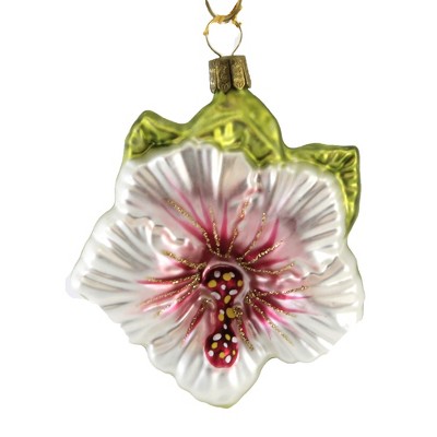 Holiday Ornament 3.25" Hibiscuse Flower Tropical  -  Tree Ornaments
