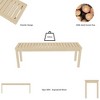 Vynxaria 52£¢Shoe Bench Solid Wood bedroom Bench Modern Design for Entryway, Hallway, Living Room, Closet, Front Door Entrance, Foyer - 3 of 4