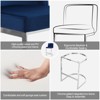 Bekrvio 26" Counter Height Bar Stools - with Back & C-Shaped Metal Frame, Upholstered Chairs for Kitchen Island, Home Bar, Pub - 4 of 4