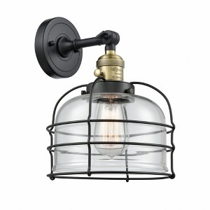 Bell Cage - 1 Light Wall Sconce In Traditional Style-12 Inches Tall and 9 Inches Wide - 1 of 1