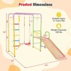Costway Metal Indoor Jungle Gym 8-in-1 Climbing Playset with Monkey Bars, Wall, Ladder - 3 of 4