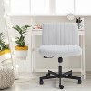 Erommy Armless Criss Cross Chair with Wheels, Height Adjustable Cross Legged Office Chair, Office Deak Chair for Office, Bedroom, Living Room - 4 of 4