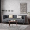 GDFStudio Croton Contemporary 89.75" Fabric/Boucle Tufted 3 Seater Sofa - 2 of 4