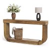 Hommoo Farmhouse Console Table Rustic Brown - 3 of 4