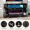 Bestier 63" Tall LED Fireplace TV Stand for TVs up to 70", Gaming Entertainment Center with 36" Fireplace for Living Room - 2 of 4