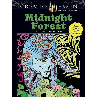  Creative Haven Midnight Forest Coloring Book - (Creative Haven Coloring Books) by  Lindsey Boylan (Paperback) 