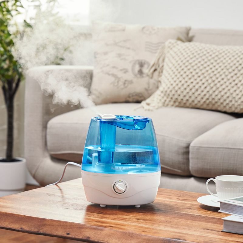 Peach Street Cool Mist Humidifiers for Bedroom - 2.2L Tank, Baby, Office, Quiet Ultrasonic Vaporizer, Adjustable Mist Level, Large Area, Easy Clean, 2 of 11