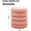 KTMBDW Round Storage Ottoman with Flip-Top Tray, Makeup Chair for Home Decor, Upholstered Footrest for Living Room & Bedroom - 2 of 4