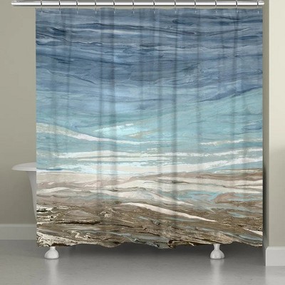 Laural Home Tide Feelings Shower Curtain