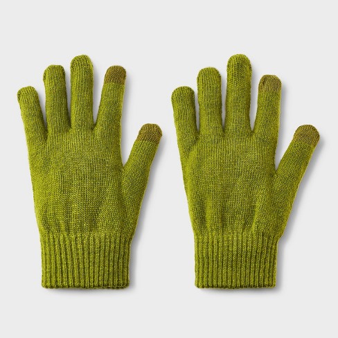 Green on sale knit gloves