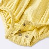 Baby Girls' Bow Romper - Cloud Island™ Yellow - 4 of 4