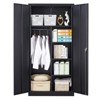 Mlezan 72" Metal Storage Cabinet: Lockable Steel Wardrobe for Office, Home, School, Gym, or Hotel.  Durable and Versatile Employee Locker. - 2 of 4