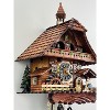 Eight Day Musical Cuckoo Clock Cottage with Moving Woodchopper 18.5 Inch Height and Waterwheel By River City Clocks - 4 of 4