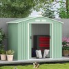 Outsunny Metal Storage Shed Organizer, Garden Tool House with Vents and Sliding Doors for Backyard, Patio, Garage, Lawn - 3 of 4