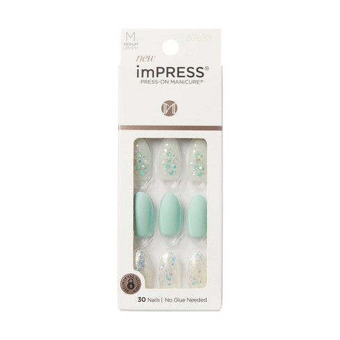 Kiss Products Impress Press-on Manicure Medium Almond Fake Nails ...