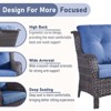 Gymojoy 6 Piece Outdoor Wicker Sofa with Patio Chairs with Coffee Table and Ottoman Sets - 4 of 4