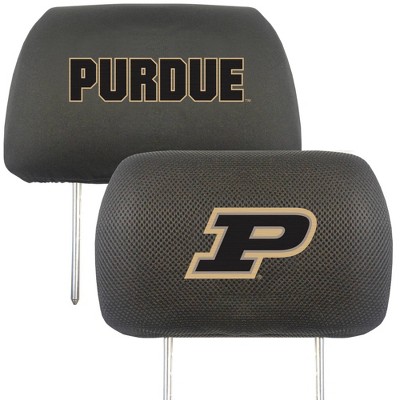 NCAA Purdue Boilermakers University Embroidered Head Rest Cover Set - 2pc