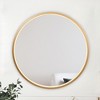 LNC Bathroom Mirrors 36-in W x 34-in H Oval  Champagne Gold Framned Luxury Wall Mirror - 4 of 4