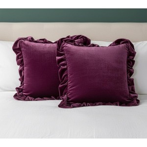 LISM 18x18 Inches Velvet Pillowcases,Decorative Throw Pillow Cover Pack of 2 - 1 of 4