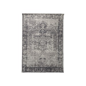 HomeRoots 8' X 10' Charcoal And Gray Moroccan Hand Woven Distressed Area Rug - 1 of 4