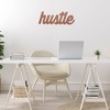 Hustle Script Wood Wall Sign - Stratton Home Décor: Modern Typography Art for Bedroom, Welcome Panel - 2 of 4