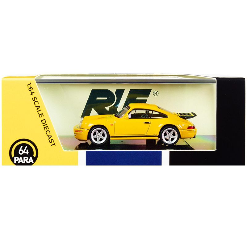 1987 RUF CTR Yellowbird Blossom Yellow 1/64 Diecast Model Car by Paragon, 3 of 4
