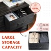 Tall Dresser with 10 Fabric Drawers, Storage Tower with Cabinet, Metal Frame, Organizer Units for Closet - 4 of 4