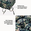 ARTPLAN Outdoor Chair Cushion,High Back Tufted Patio Cushion with Tie for Adirondack Rocker Chair,44"x21"x4",1 Count,Floral - 3 of 4