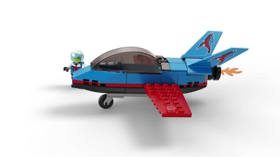 LEGO City Great Vehicles Stunt Plane 60323 Jet Airplane Toy, 2022 Building  Set, Gifts for Kids, Boys and Girls 5 plus Years Old with Pilot Minifigure