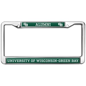 University of Wisconsin - Green Bay Alumni Full Size Standard License Plate Metal Frame - 1 of 4