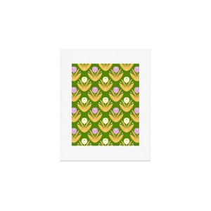 Deny Designs Maritza Lisa Happy White and Purple Dahlias Art Print - 1 of 4