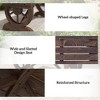 2-Person Garden Bench Outdoor Wagon Wheel Porch Bench for Backyard, Patio - 4 of 4