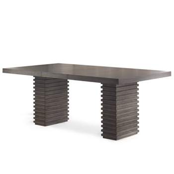 Mila Dining Table Washed Gray - Steve Silver Co.