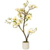 Garvee 4/5/6FT Artificial Magnolia Tree,Fake Indoor Tree, Realistic Real Touch Leaves and Flowers Perfect for Indoor,Living Room,Office,Hotel Decor - 2 of 4