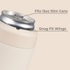 HydroJug Can Cooler - 2-in-1 Insulated Can Cooler Cup 12oz - Stainless Steel, Non-Slip Rubber Base, Screw-Top Lid - 3 of 4