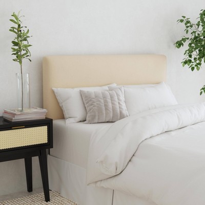 King Olivia Headboard in Velvet Pearl - Threshold™: Pine Frame, Spot Clean, No Box Spring Needed