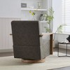 CAVINAS 360° Swivel Accent Chair Luxury PU Leather Armchair,Upholstered Lounge Chair for Living Room,Club&Office,Comfy Accent Armchair - 3 of 4