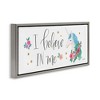 Stupell Industries Believe In Me Blue Unicorn, 25" x 11" - 3 of 4