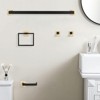 5-Piece Bathroom Hardware Set SUS304 Stainless Steel Towel Bar, Toilet Paper Holder, Robe Hook, Modern Design - 2 of 4