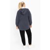 Avenue Women's Plus Size Weekender Hooded Fleece Jacket - 4 of 4