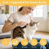 BABYYER 5 in 1 Cat Steam Brush - Anti-static & Low-noise Cat Brushes for Indoor Cats - Suitable for Long & Short-haired Variety of Pets - 2 of 4
