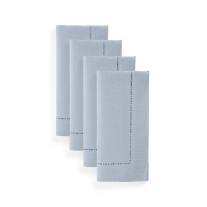 Solino Home Linen Classic Hemstitch Dinner Napkins - 1 of 4
