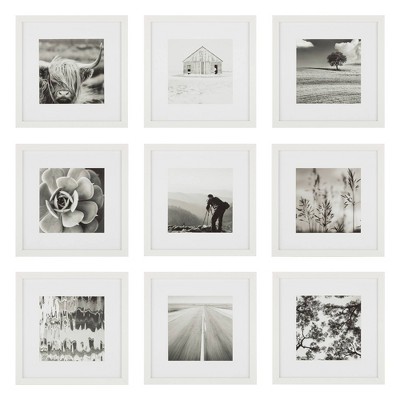 (Set of 9) 12" x 12" Gallery Grid Kit White - Instapoints