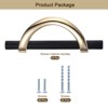 Unique Bargains Aluminum Alloy Half Moon Design Rust Resistant Electroplated Cabinet Pull - 3 of 4