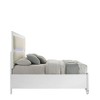 63.9" Queen Bed Tarian Bed White Boucle Pearl White Finish - Acme Furniture: LED Light Headboard, Storage Footboard - 4 of 4