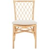 Austri Dining Chair W/ Cushion (Set of 2) - DCH6503 - White/Natural - Safavieh - 2 of 4