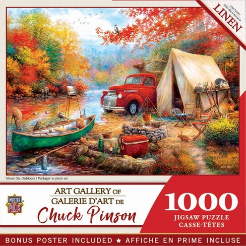 MasterPieces 1000 PC Linen Jigsaw Puzzle Art Gallery Chuck Pinson The Sweet Life for sale online 