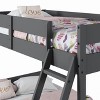 Donco Kids Low Board Panel Twin Over Full Dark Grey Bunkbed - image 4 of 4