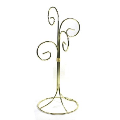 Christmas 11.5" Gold 4 Prong Ornament Stand Ornament Displayer  -  Decorative Easels Or Stands