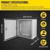 COZONY NEMA 4X Waterproof Steel Electrical Box, IP66 Dustproof, Outdoor/Indoor Electrical Junction Box, Lockable Junction Box - 3 of 4